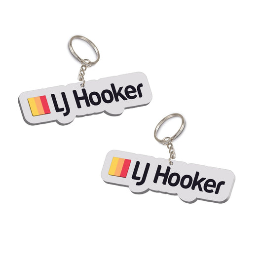 111770 - PVC Key Ring Small - Both Sides Moulded - LJ Hooker Group